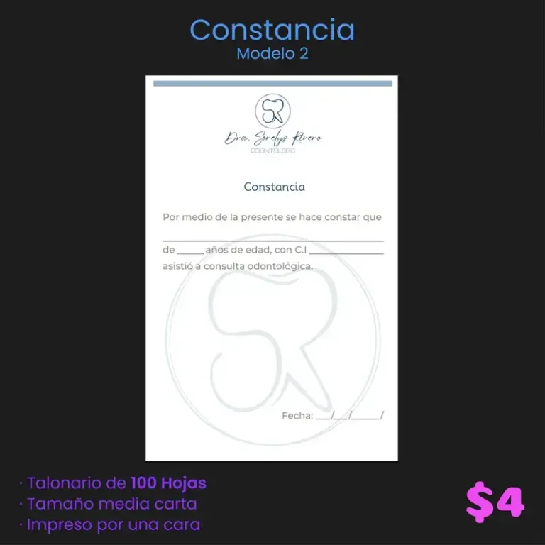 Constancia modelo 2